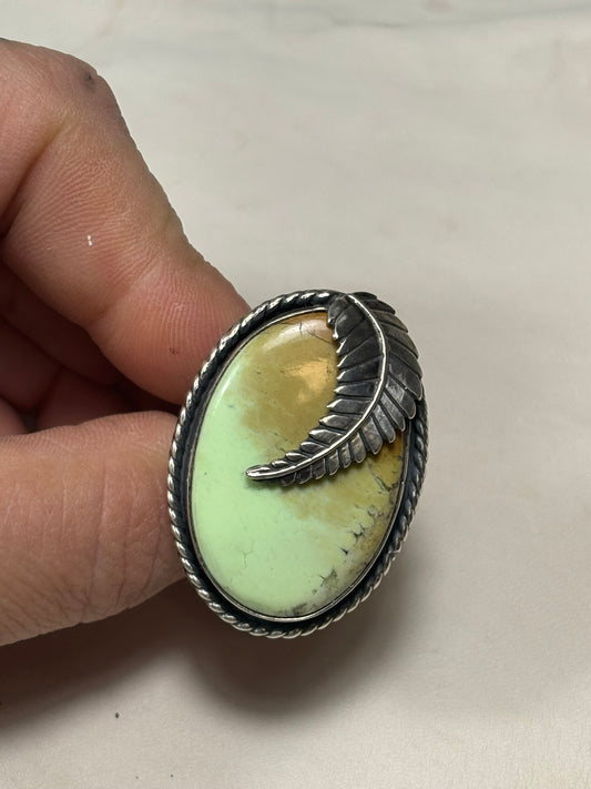 handmade jewelry_silversmith_small business_feather ring_cast silver