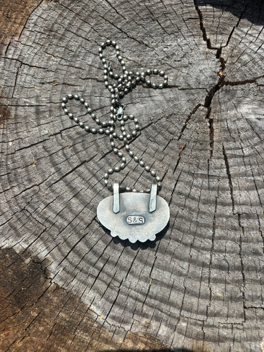 large turquoise pendant
