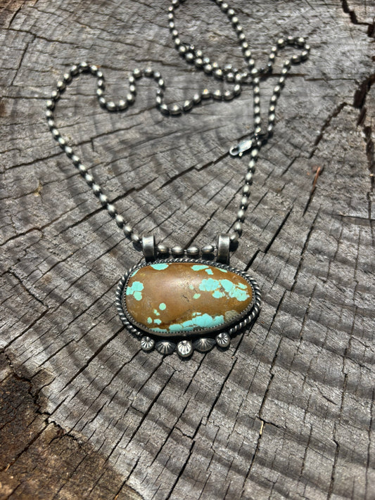 large turquoise pendant